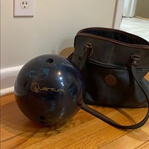Bowling ball with bag